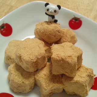 きな粉とホワイトチョコ♪簡単なのに本格生チョコ